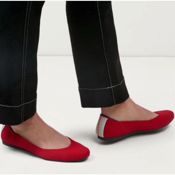 Rothy’s the square toe flats cardinal red 7.5 - Picture 12 of 12